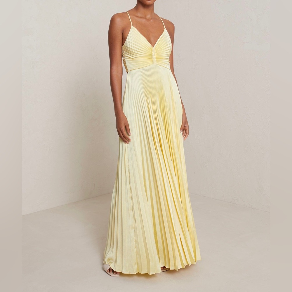 A.L.C. Aries Satin Pleated Dress Size 6